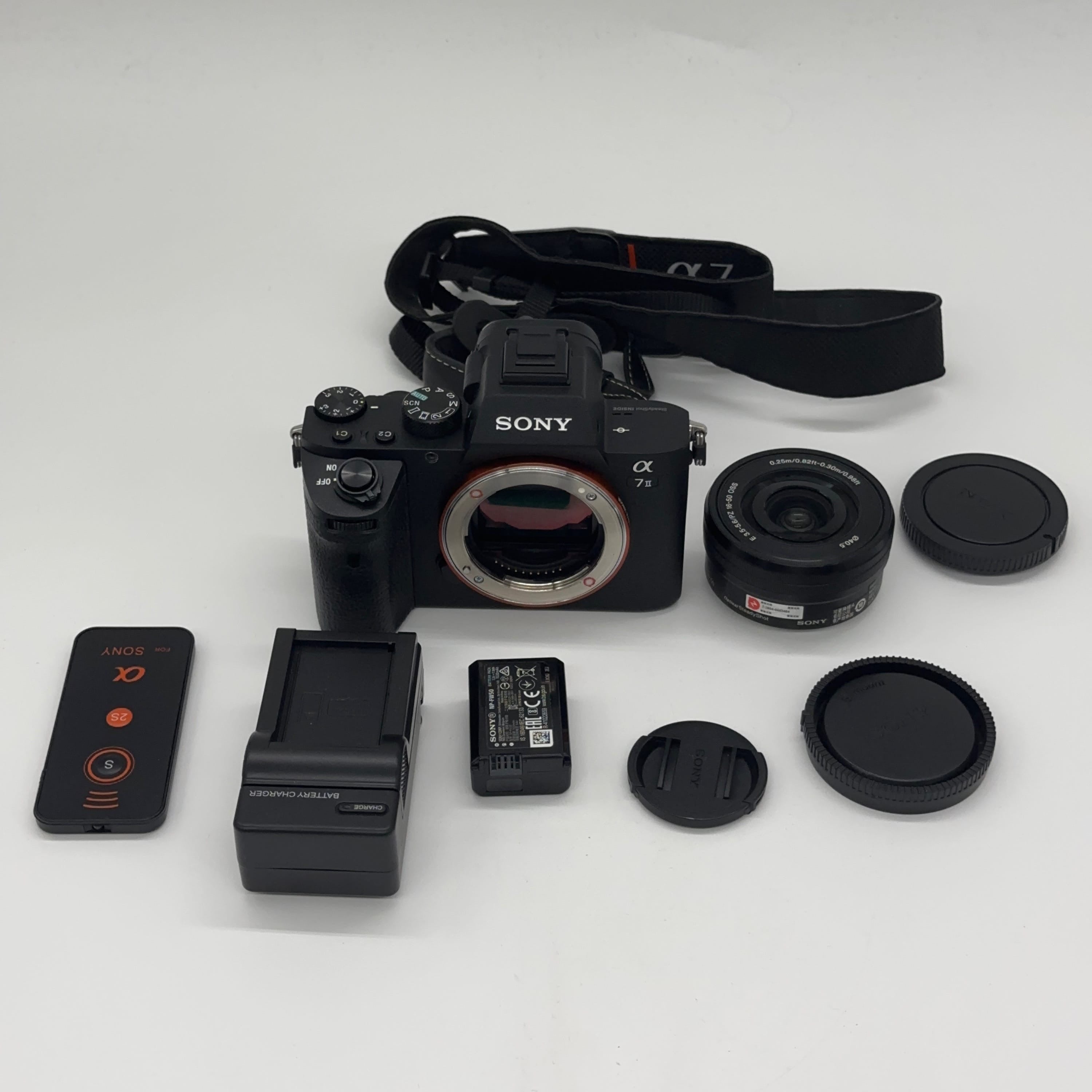 Used Sony Alpha A7 II Mirrorless Camera Kit with Sony E PZ 16-50mm f/3.5-5.6 OSS Lens (APS-C), Black