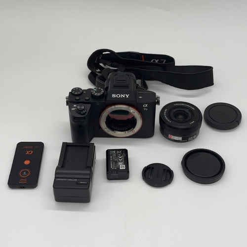Used Sony Alpha A7 II Mirrorless Camera Kit with Sony E PZ 16-50mm f/3.5-5.6 OSS Lens (APS-C), Black