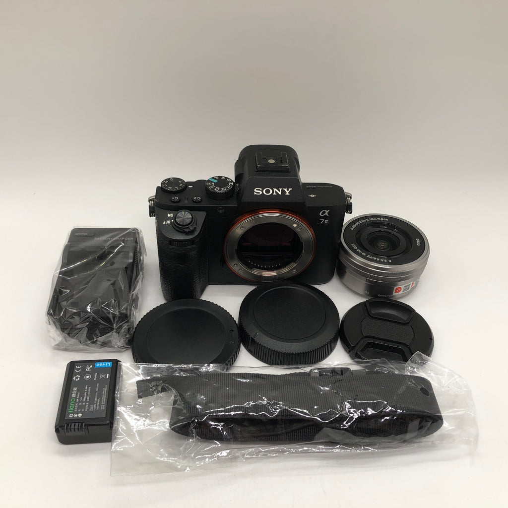 Used Sony Alpha A7 II Mirrorless Camera Kit with Sony E PZ 16-50mm f/3.5-5.6 OSS Lens (APS-C), Black