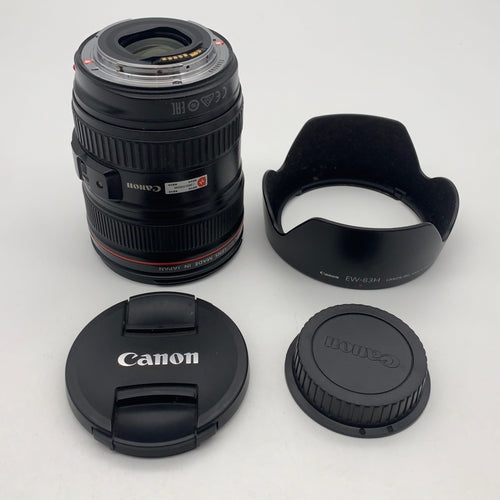 Used Canon EF 24-105mm f/4 L IS USM Camera Lens Canon EF Mount Full Frame