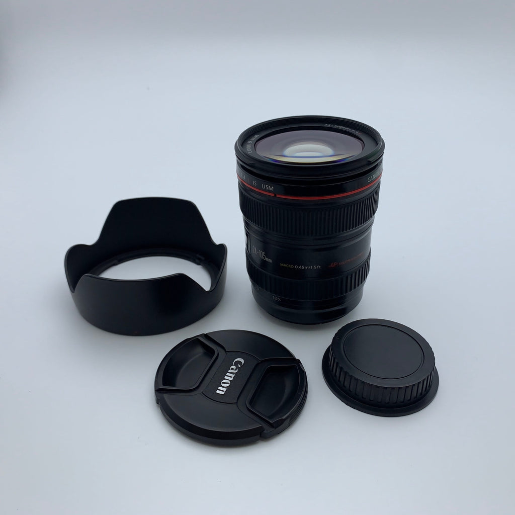 Used Canon EF 24-105mm f/4 L IS USM Camera Lens Canon EF Mount Full Frame